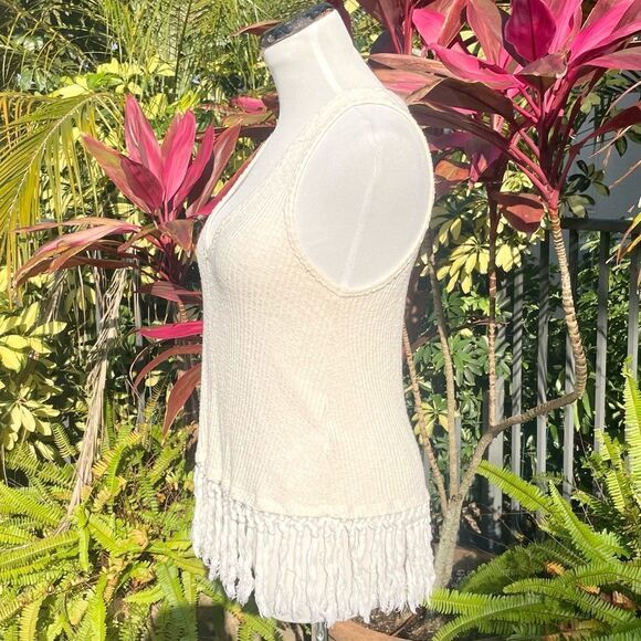 Anthropologie Eri+ Ali Macrame Fringe Tank - Picture 3 of 8